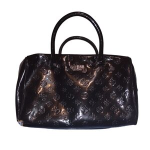Guess Black handbags women  Leather Shiny patern